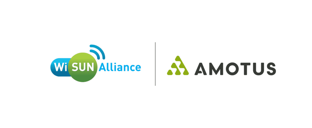 Wi-SUN Alliance and Amotus logos representing Wi-SUN product development services.